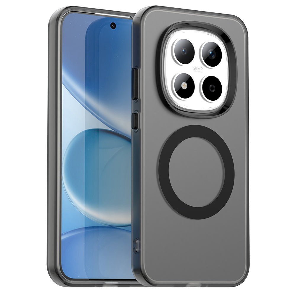 Techsuit Xiaomi Redmi Note 15 Pro 5G - Σκληρή Θήκη με Πλαίσιο Σιλικόνης και MagSafe - CandyCase MagSafe - Black