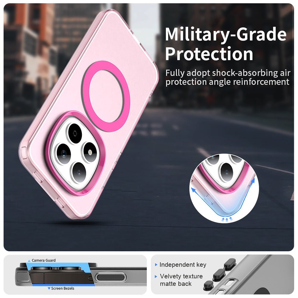 Techsuit Xiaomi Redmi Note 15 Pro 5G - Σκληρή Θήκη με Πλαίσιο Σιλικόνης και MagSafe - CandyCase MagSafe - Pink