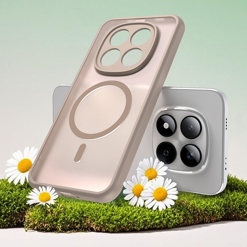 Techsuit Xiaomi Redmi Note 15 Pro 5G - Σκληρή Θήκη με Πλαίσιο Σιλικόνης και MagSafe - HaloFrost II MagSafe - Gold