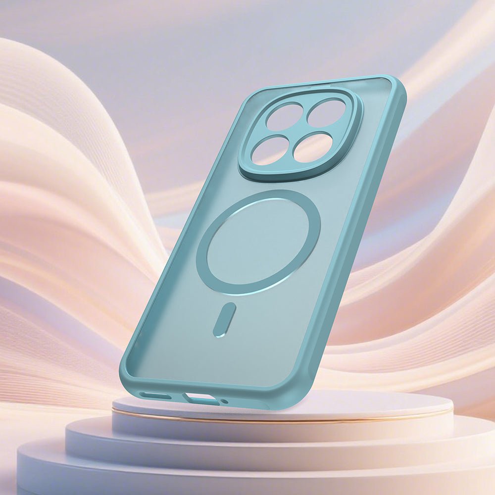 Techsuit Xiaomi Redmi Note 15 Pro 5G - Σκληρή Θήκη με Πλαίσιο Σιλικόνης και MagSafe - HaloFrost II MagSafe - Mint Green