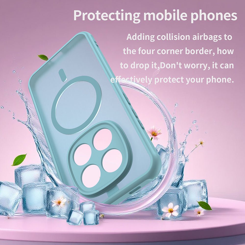 Techsuit Xiaomi Redmi Note 15 Pro 5G - Σκληρή Θήκη με Πλαίσιο Σιλικόνης και MagSafe - HaloFrost II MagSafe - Mint Green