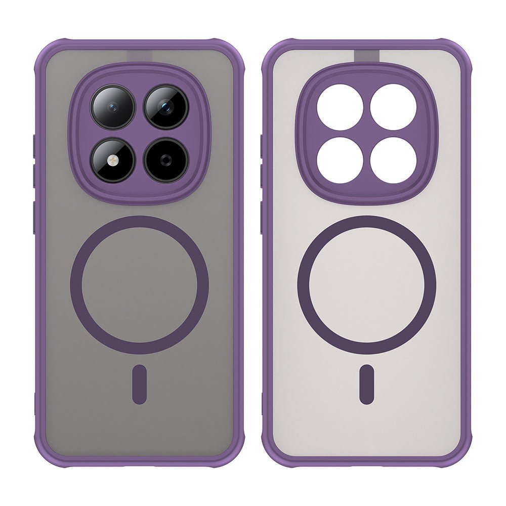 Techsuit Xiaomi Redmi Note 15 Pro 5G - Σκληρή Θήκη με Πλαίσιο Σιλικόνης και MagSafe - HaloFrost II MagSafe - Purple