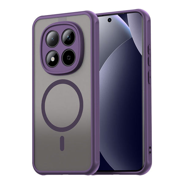 Techsuit Xiaomi Redmi Note 15 Pro 5G - Σκληρή Θήκη με Πλαίσιο Σιλικόνης και MagSafe - HaloFrost II MagSafe - Purple