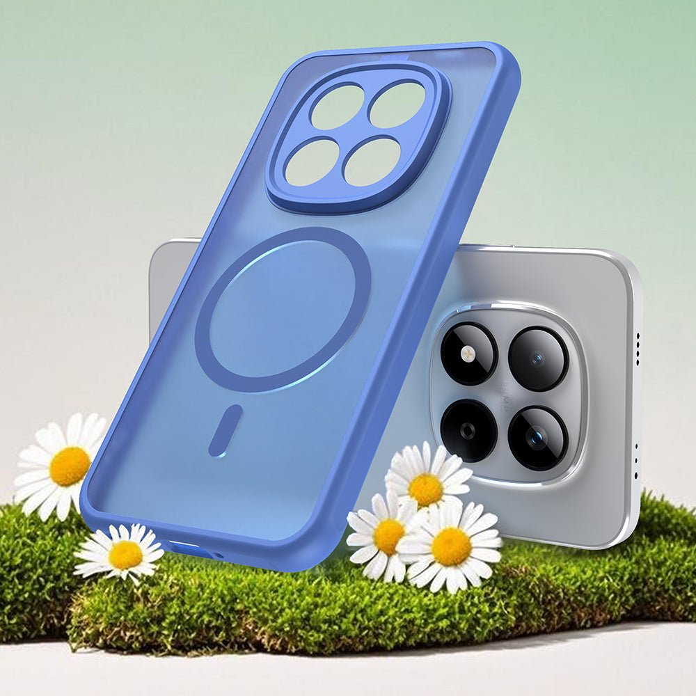 Techsuit Xiaomi Redmi Note 15 Pro 5G - Σκληρή Θήκη με Πλαίσιο Σιλικόνης και MagSafe - HaloFrost II MagSafe - Sky Blue