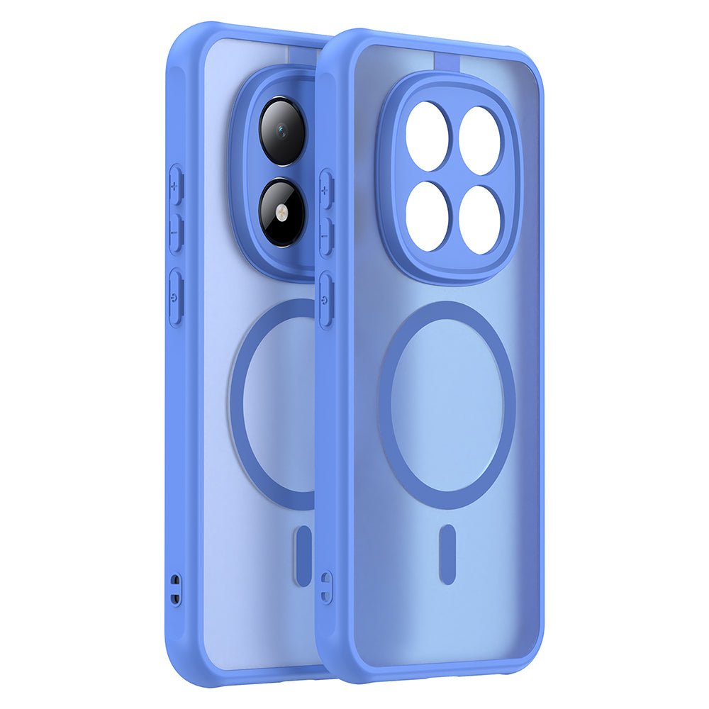 Techsuit Xiaomi Redmi Note 15 Pro 5G - Σκληρή Θήκη με Πλαίσιο Σιλικόνης και MagSafe - HaloFrost II MagSafe - Sky Blue