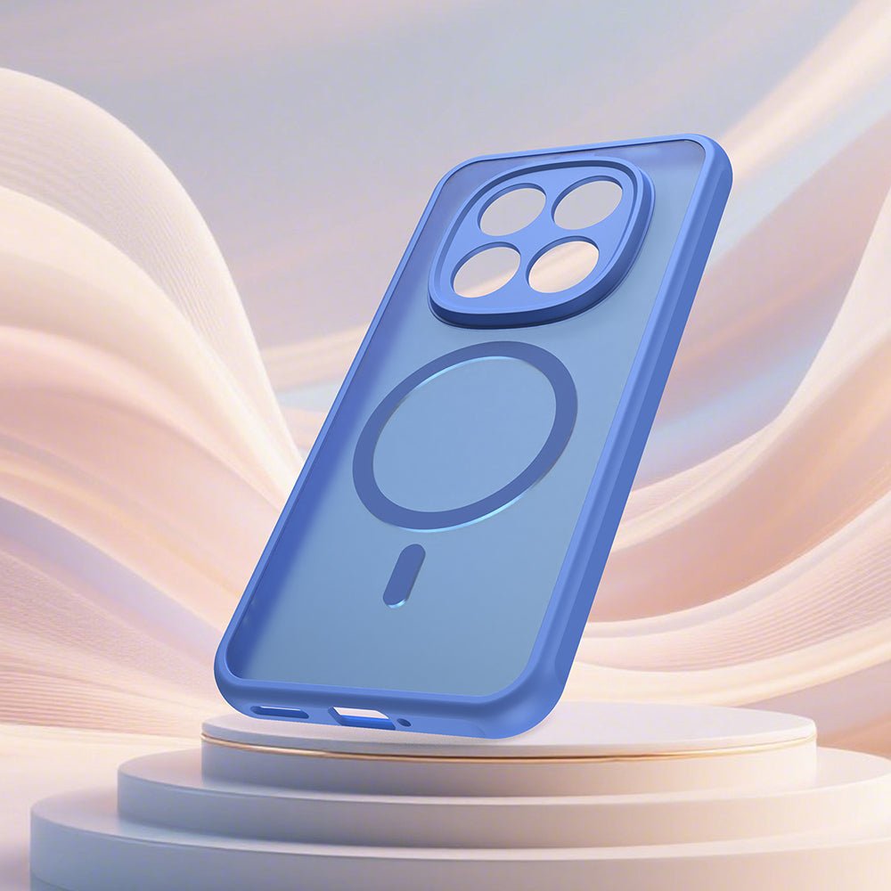 Techsuit Xiaomi Redmi Note 15 Pro 5G - Σκληρή Θήκη με Πλαίσιο Σιλικόνης και MagSafe - HaloFrost II MagSafe - Sky Blue