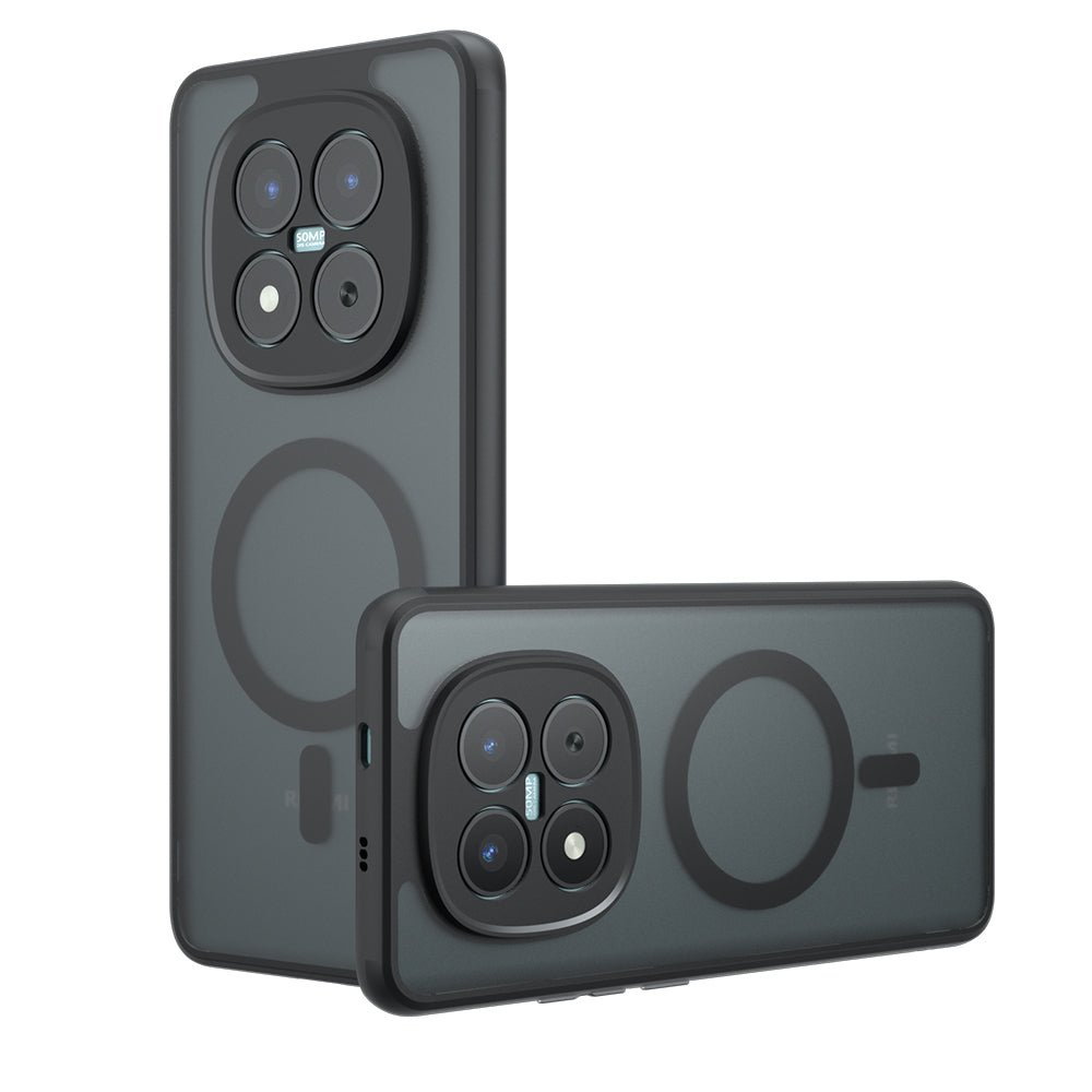 Techsuit Xiaomi Redmi Note 15 Pro 5G - Σκληρή Θήκη με Πλαίσιο Σιλικόνης και MagSafe - PureFrost MagSafe - Frosted Black