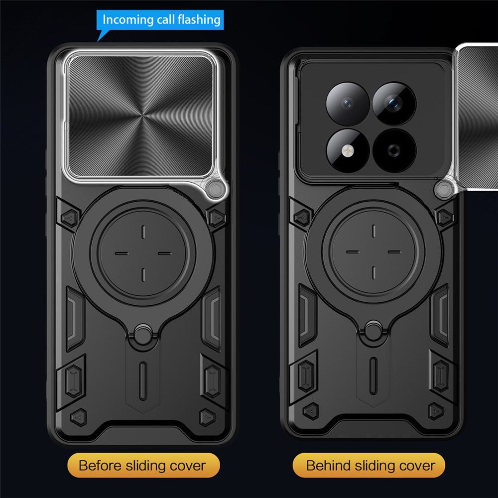 Techsuit Xiaomi Redmi Note 15 Pro 5G - Σκληρή Θήκη με Προστασία Καμερών και Δαχτυλίδι Συγκράτησης - CamGuard Pro - Blue