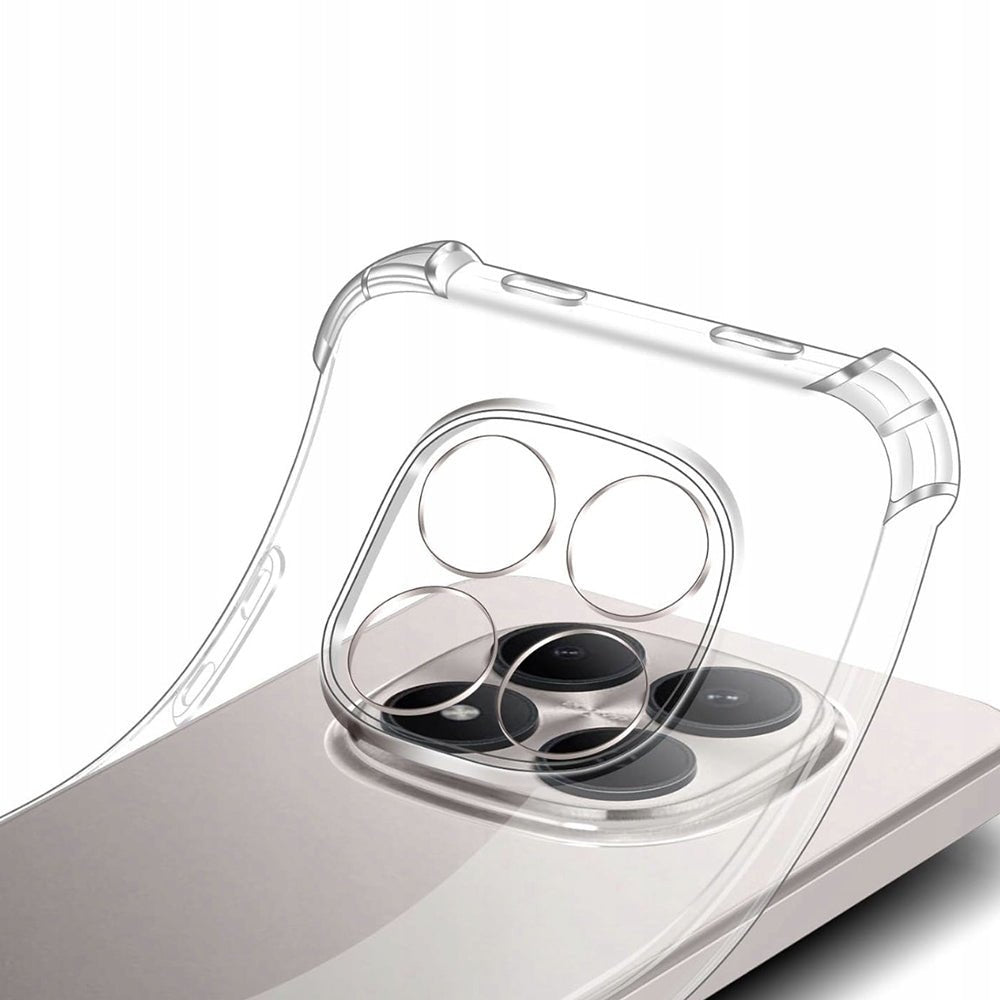 Techsuit Xiaomi Redmi Note 15 Pro 5G - Θήκη Σιλικόνης με Ενισχυμένες Γωνίες - Shockproof Clear Silicone - Clear