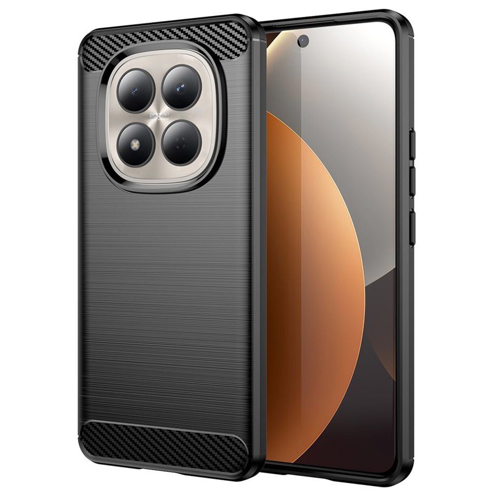 Techsuit Xiaomi Redmi Note 15 Pro 5G - Θήκη Σιλικόνης TPU - Carbon Silicone - Black