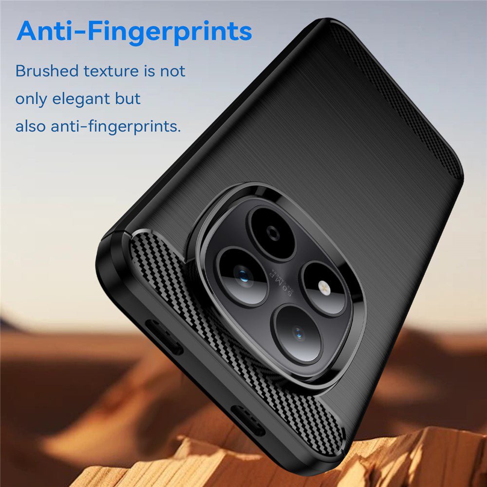 Techsuit Xiaomi Redmi Note 15 Pro 5G - Θήκη Σιλικόνης TPU - Carbon Silicone - Black