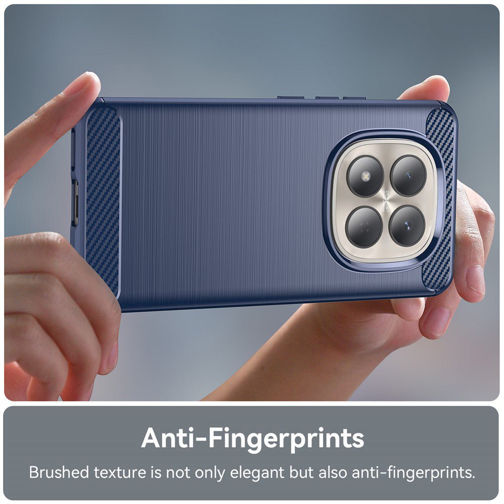 Techsuit Xiaomi Redmi Note 15 Pro 5G - Θήκη Σιλικόνης TPU - Carbon Silicone - Blue