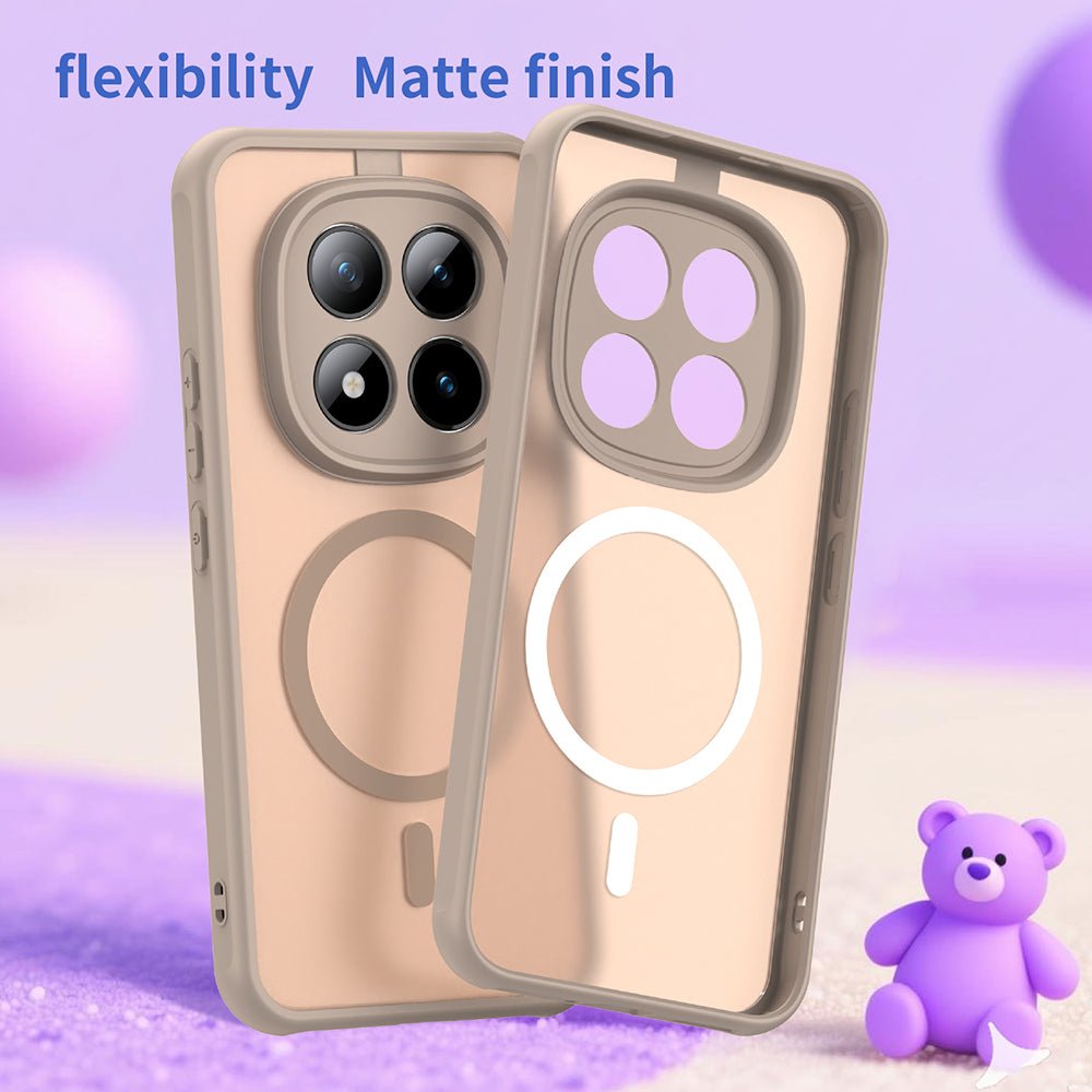 Techsuit Xiaomi Redmi Note 15 Pro Plus 5G / Poco M8 Pro 5G - Σκληρή Θήκη με Πλαίσιο Σιλικόνης και MagSafe - HaloFrost II MagSafe - Gold