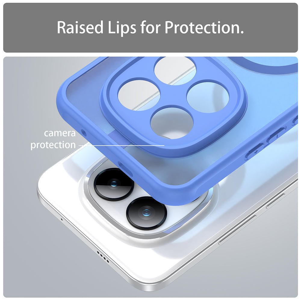 Techsuit Xiaomi Redmi Note 15 Pro Plus 5G / Poco M8 Pro 5G - Σκληρή Θήκη με Πλαίσιο Σιλικόνης και MagSafe - HaloFrost II MagSafe - Sky Blue