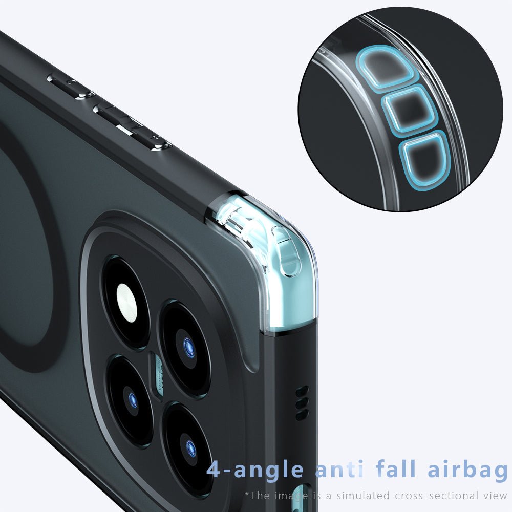 Techsuit Xiaomi Redmi Note 15 Pro Plus 5G / Poco M8 Pro 5G - Σκληρή Θήκη με Πλαίσιο Σιλικόνης και MagSafe - PureFrost MagSafe - Frosted Black