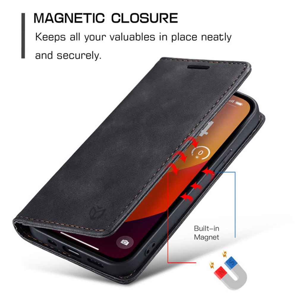 Techsuit Xiaomi Redmi Note 15 Pro Plus 5G / Poco M8 Pro 5G - Θήκη Πορτοφόλι από Δερματίνη με Stand - Confy Cover - Black