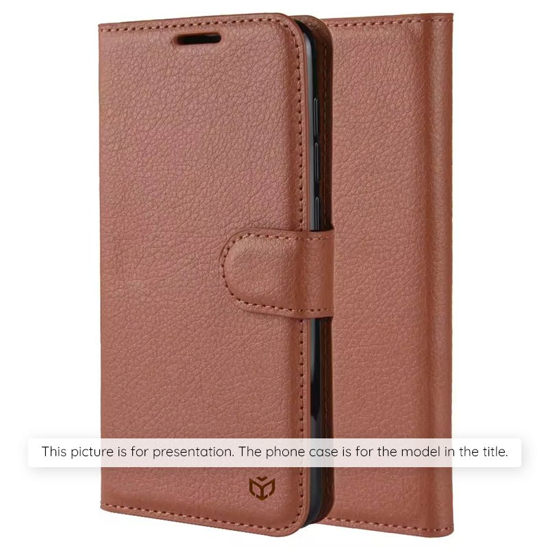 Techsuit Xiaomi Redmi Note 15 Pro Plus 5G / Poco M8 Pro 5G - Θήκη Πορτοφόλι από Δερματίνη με Stand - Leather Folio - Brown