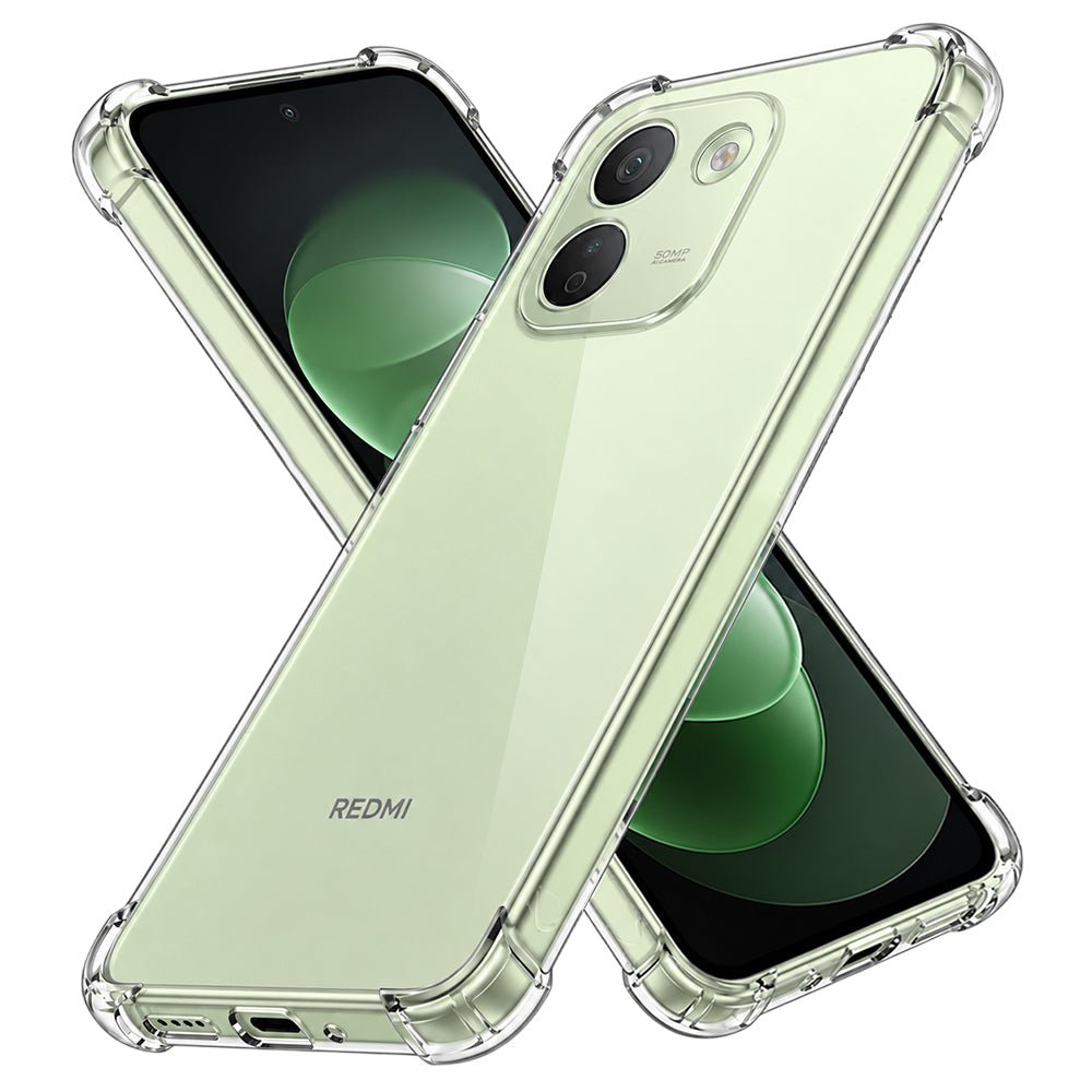Techsuit Xiaomi Redmi Note 17 Pro Max 5G - Θήκη Σιλικόνης με Ενισχυμένες Γωνίες - Shockproof Clear Silicone - Clear