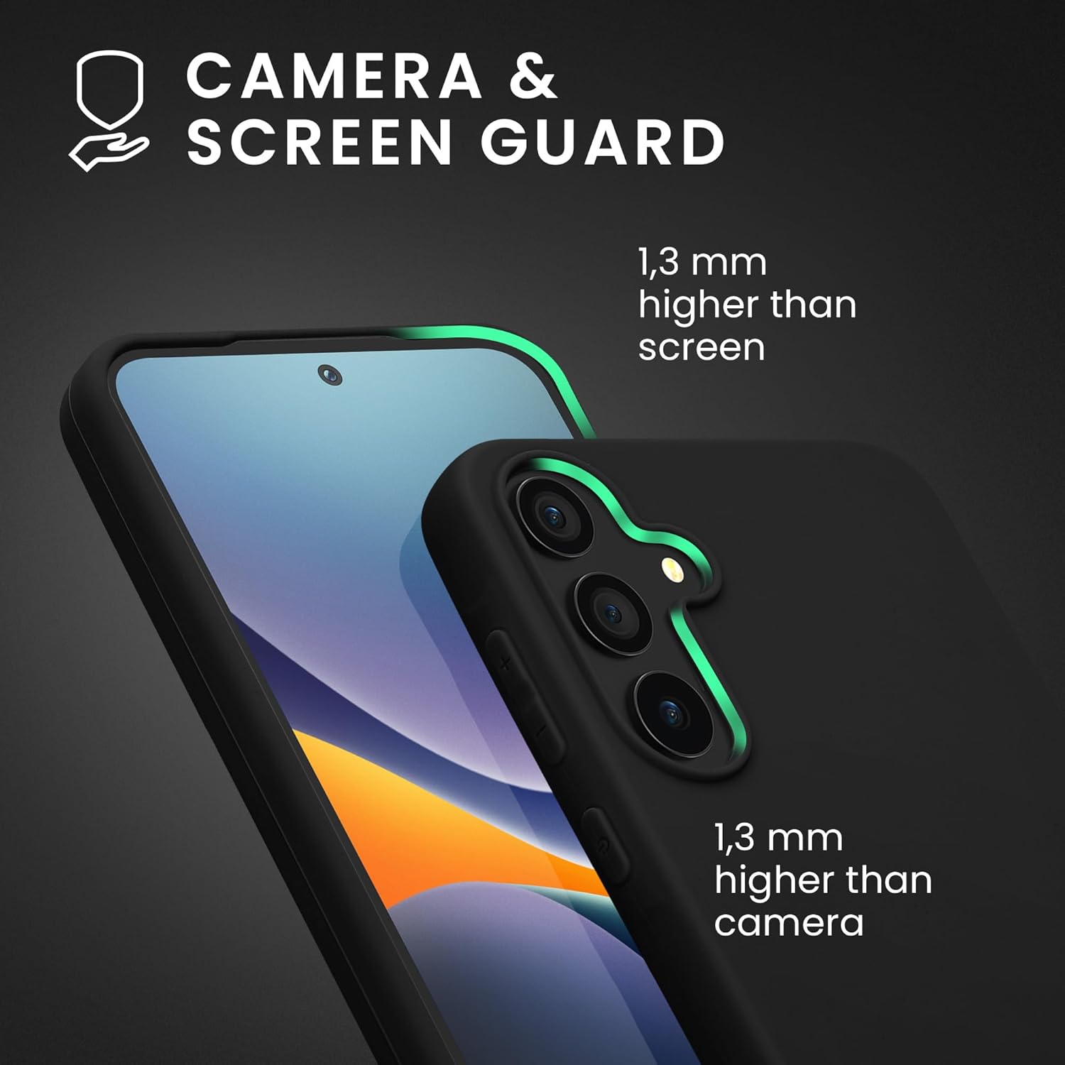 KW Samsung Galaxy A55 5G Λεπτή Θήκη Σιλικόνης TPU - Black