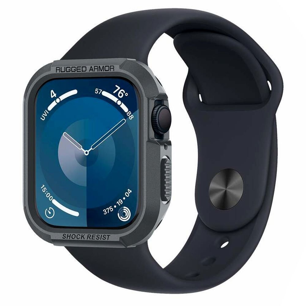 Spigen Θήκη Apple Watch 4 / 5 / 6 / SE / SE 2 / 7 / 8 / 9 - 44 / 45 mm Rugged Armor - Dark Grey