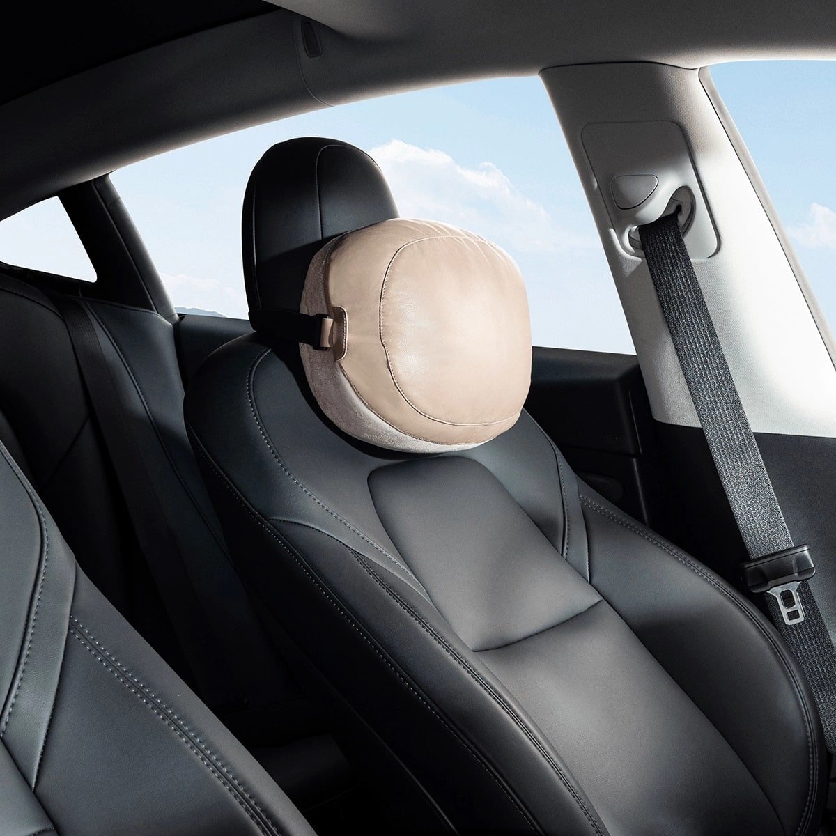 Baseus ComfortRide Series - Μαξιλάρι Στήριξης Κεφαλιού για το Αυτοκίνητο - Beige - TZ - 01