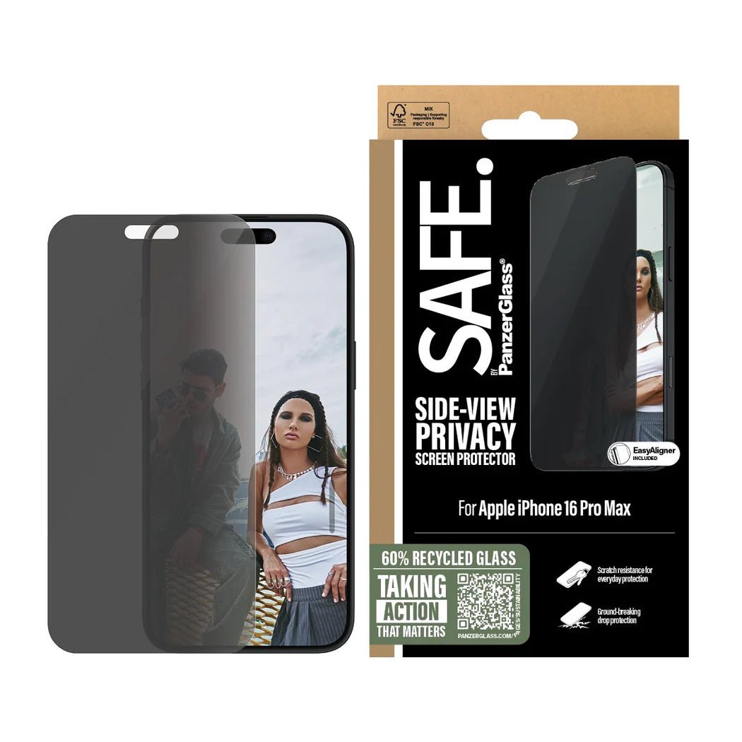 Safe by PanzerGlass iPhone 16 Pro Max Privacy Ultra - Wide Fit Full Screen Αντιχαρακτικό Γυαλί Οθόνης - Black - SAFEP95878