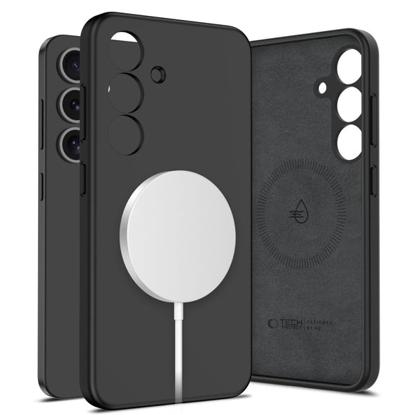 Tech - Protect Samsung Galaxy S25 Liquid Silicone - MagSafe Θήκη Σιλικόνης TPU - Black