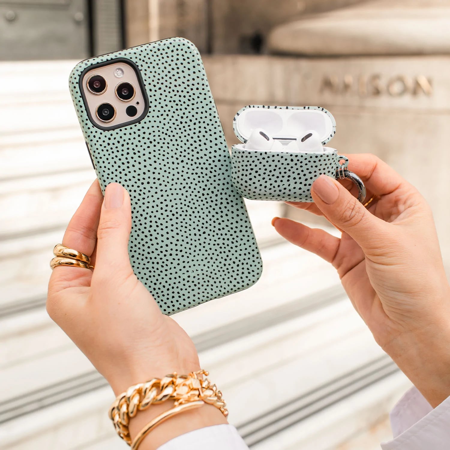 Burga iPhone 14 Pro Max Fashion Tough Σκληρή Θήκη - Mint Gelato