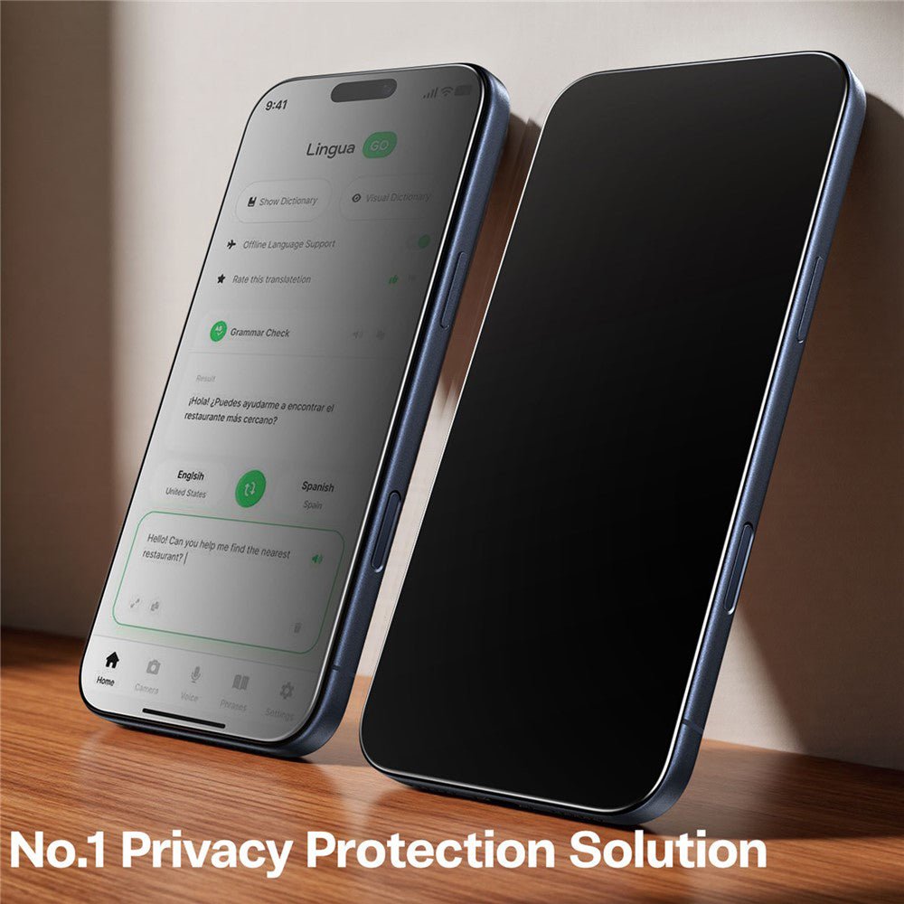 Torras iPhone 17 Pro Max - Full Screen Αντιχαρακτικό Γυαλί Οθόνης - GlassGo Install Master - Privacy