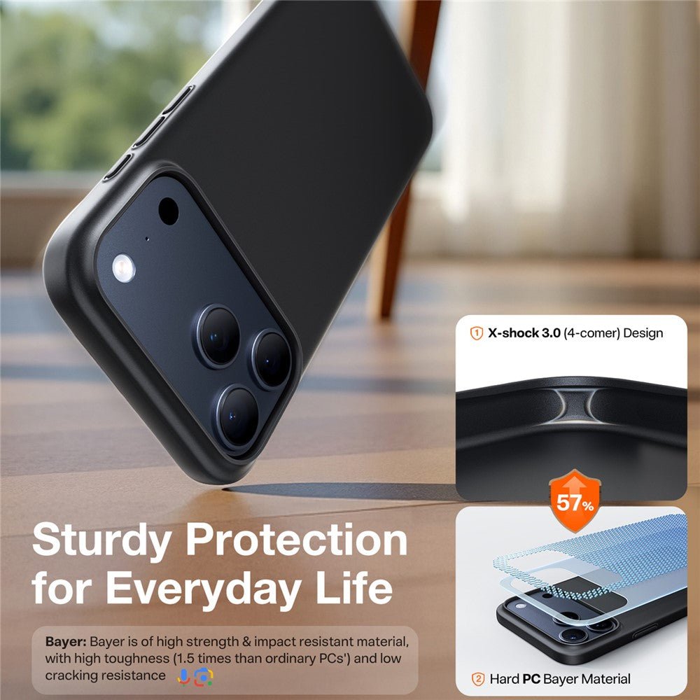 Torras iPhone 17 Pro Max - Θήκη Σιλικόνης με MagSafe - SlimFit Series - Black