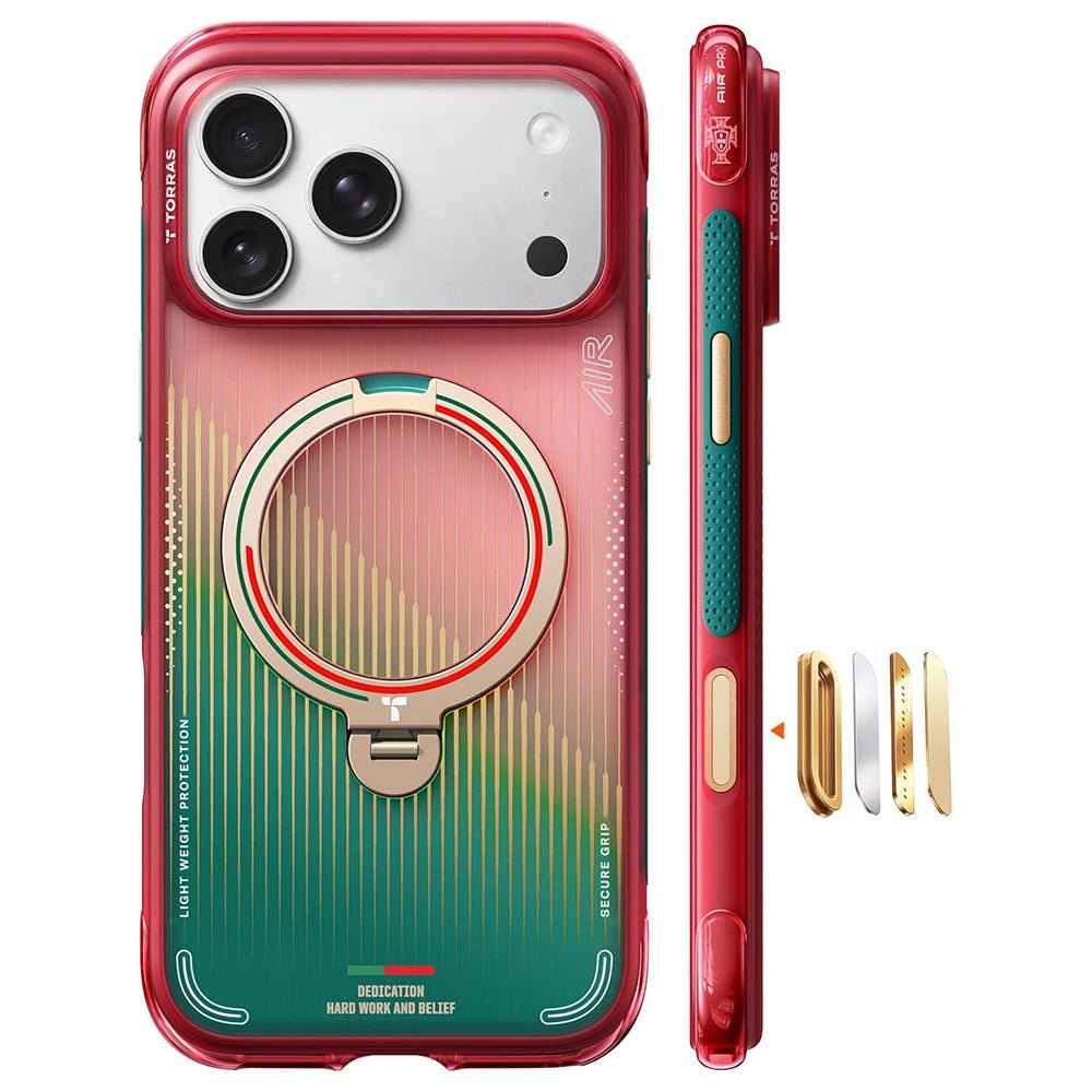 Torras iPhone 17 Pro - Σκληρή θήκη με Περιστρεφόμενο Stand / MagSafe - Ostand O3 Air Series - Glory Slash