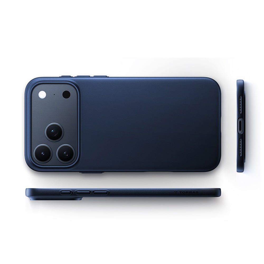 Torras iPhone 18 Pro Max / iPhone 17 Pro Max - Σκληρή Θήκη με Πλαίσιο Σιλικόνης και MagSafe - OriginFit-Mag Series - Deep Blue