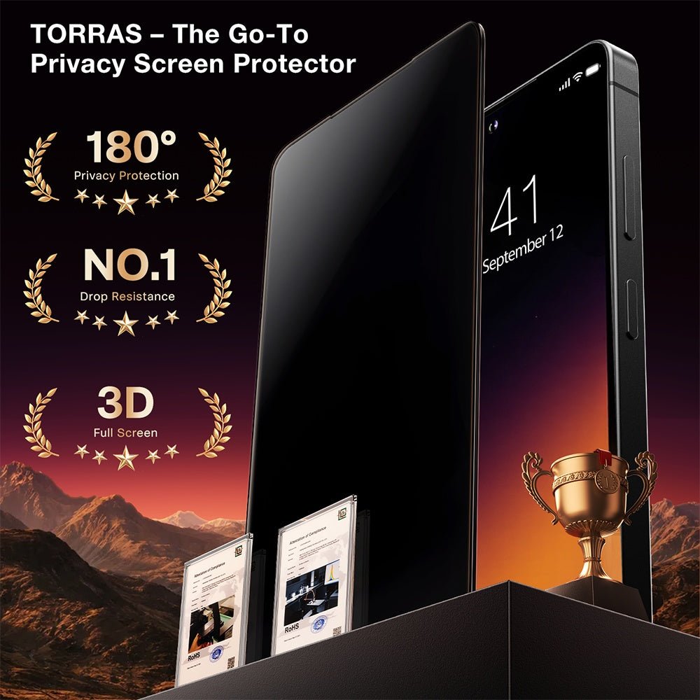 Torras Samsung Galaxy S26 Ultra - Full Screen Αντιχαρακτικό Γυαλί Οθόνης - GlassGo Install Master - Privacy