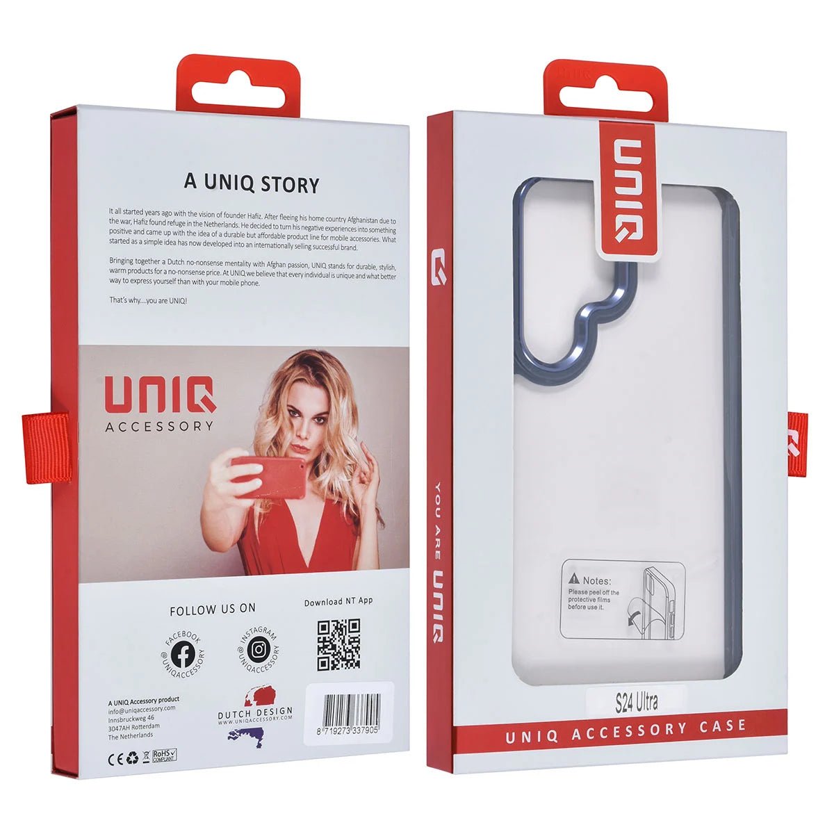 Tuniq Samsung Galaxy S24 Ultra - Σκληρή Θήκη με Πλαίσιο Σιλικόνης - Μπλε / Διάφανο