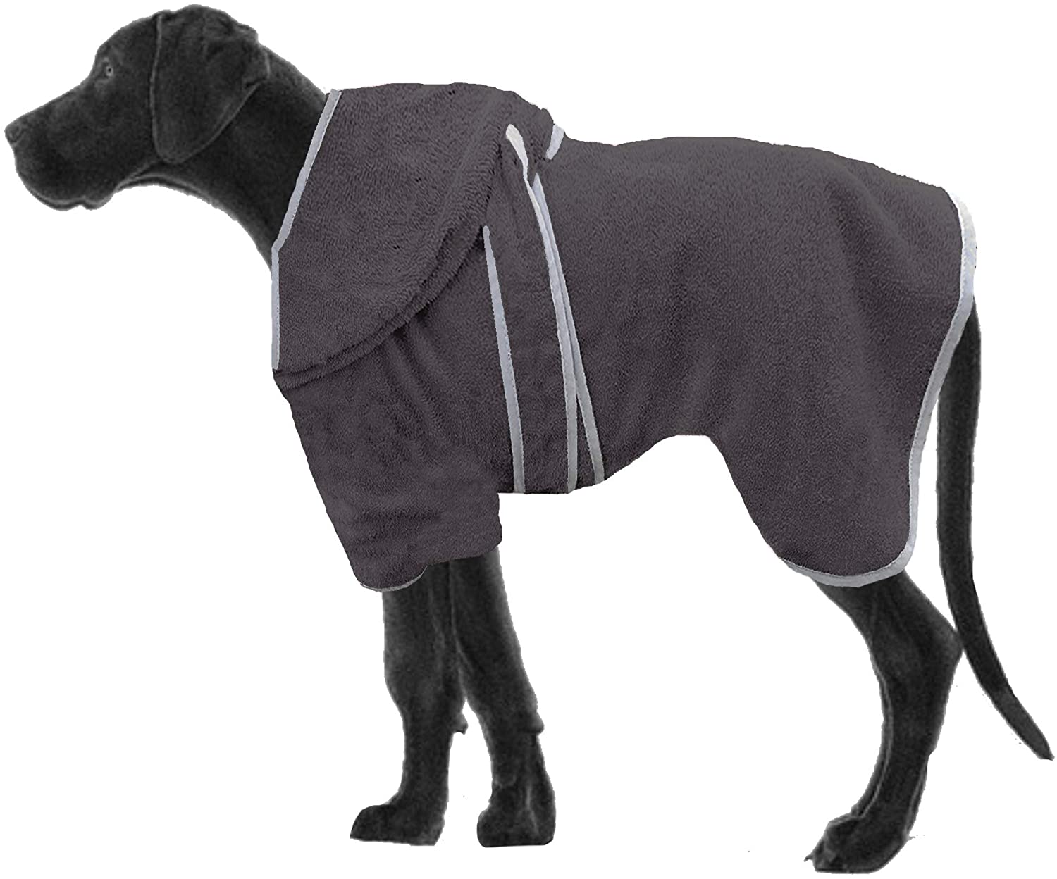 HOMELEVEL Μπουρνούζι Σκύλου - Extra Large - Anthracite / Gray - 54844.73.4