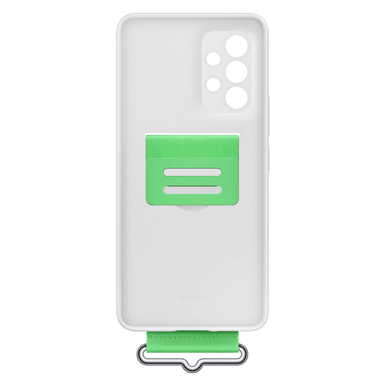 Samsung Silicone Strap Cover Samsung Galaxy A53 5G Θήκη Σιλικόνης - White / Green - EF - GA536TWEGWW