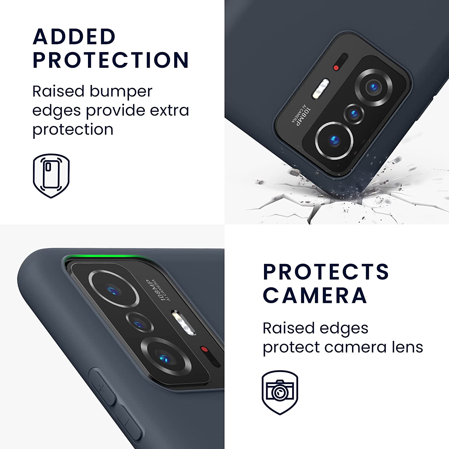 KW Xiaomi 11T / 11T Pro Θήκη Σιλικόνης TPU - Blueberry Blue - 56245.186