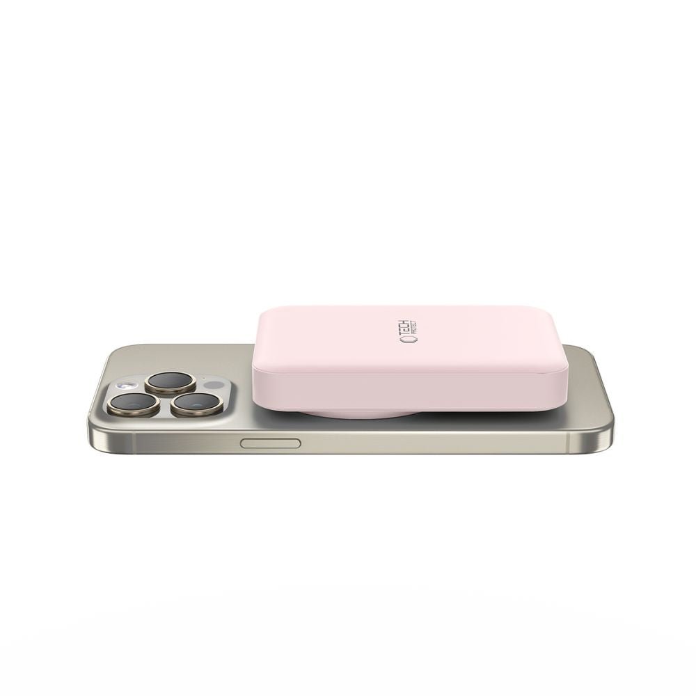 Tech - Protect PB11 Lifemag MagSafe PowerBank Μαγνητικό PowerBank Κινητού 10000 mAh - Pink