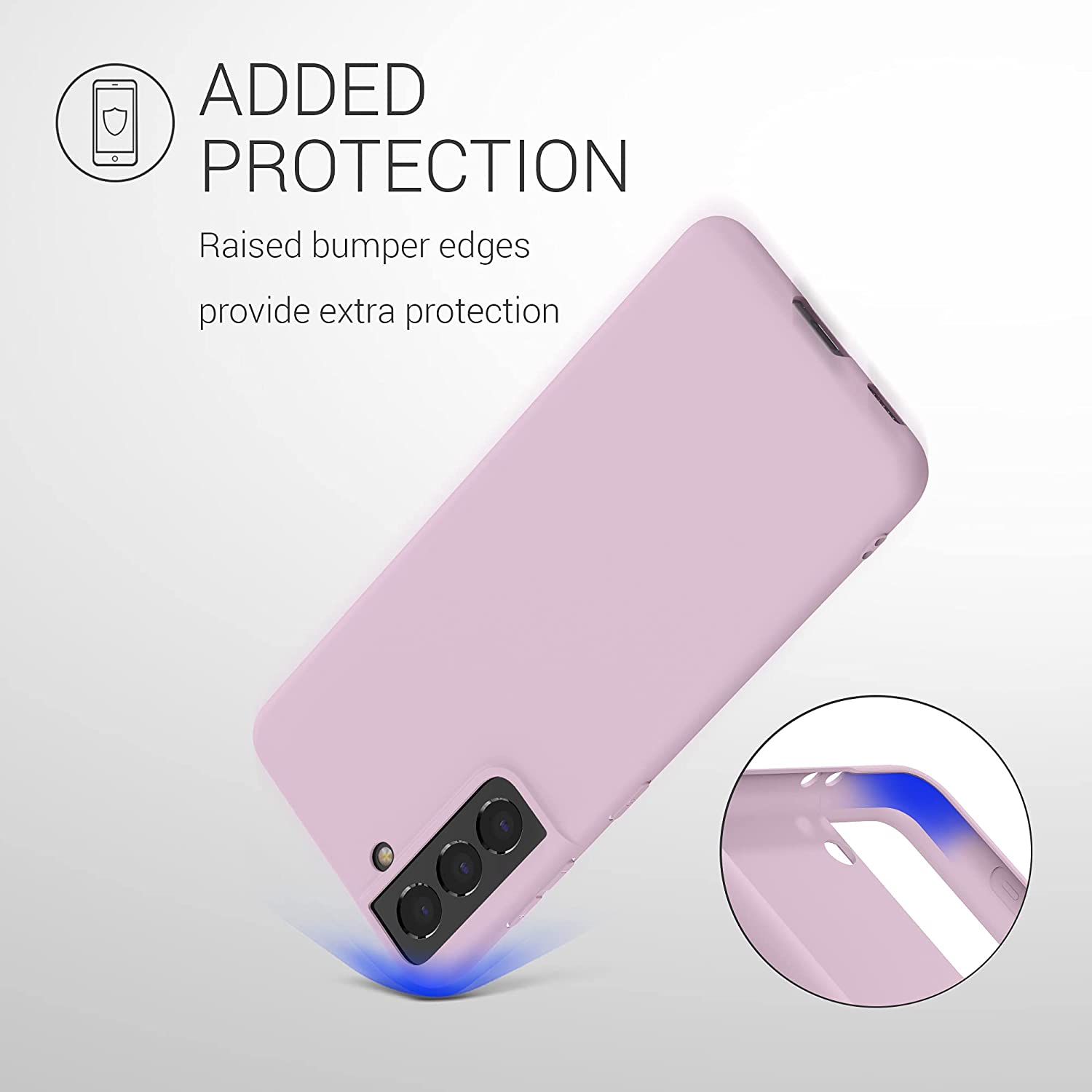 KW Samsung Galaxy S21 Θήκη Σιλικόνης TPU - Mauve - 54055.140