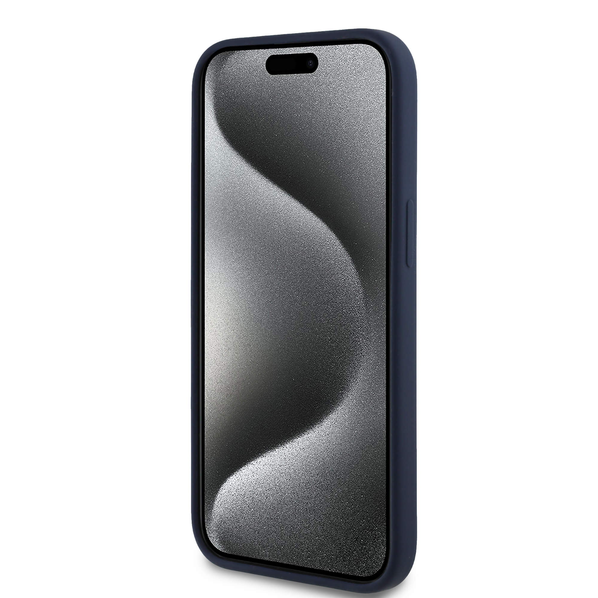 Red Bull iPhone 15 - Silicone Vertical Logo - MagSafe Σκληρή Θήκη με Πλαίσιο Σιλικόνης - Navy - RBHMP15S24SIOLRV