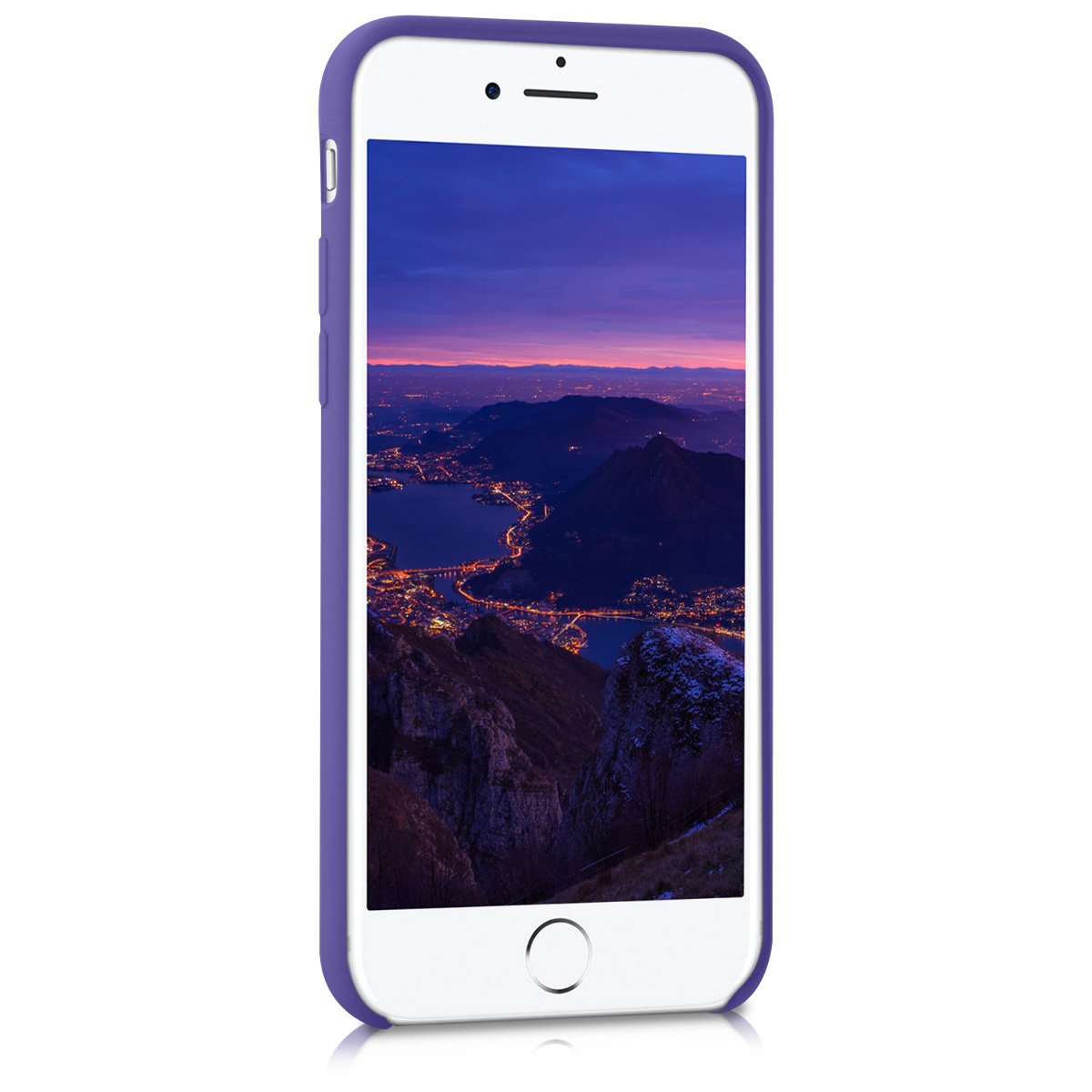 KW iPhone SE 2022 / SE 2020 / 7 / 8 Θήκη Σιλικόνης Rubber TPU - Violet Matte - 40225.38
