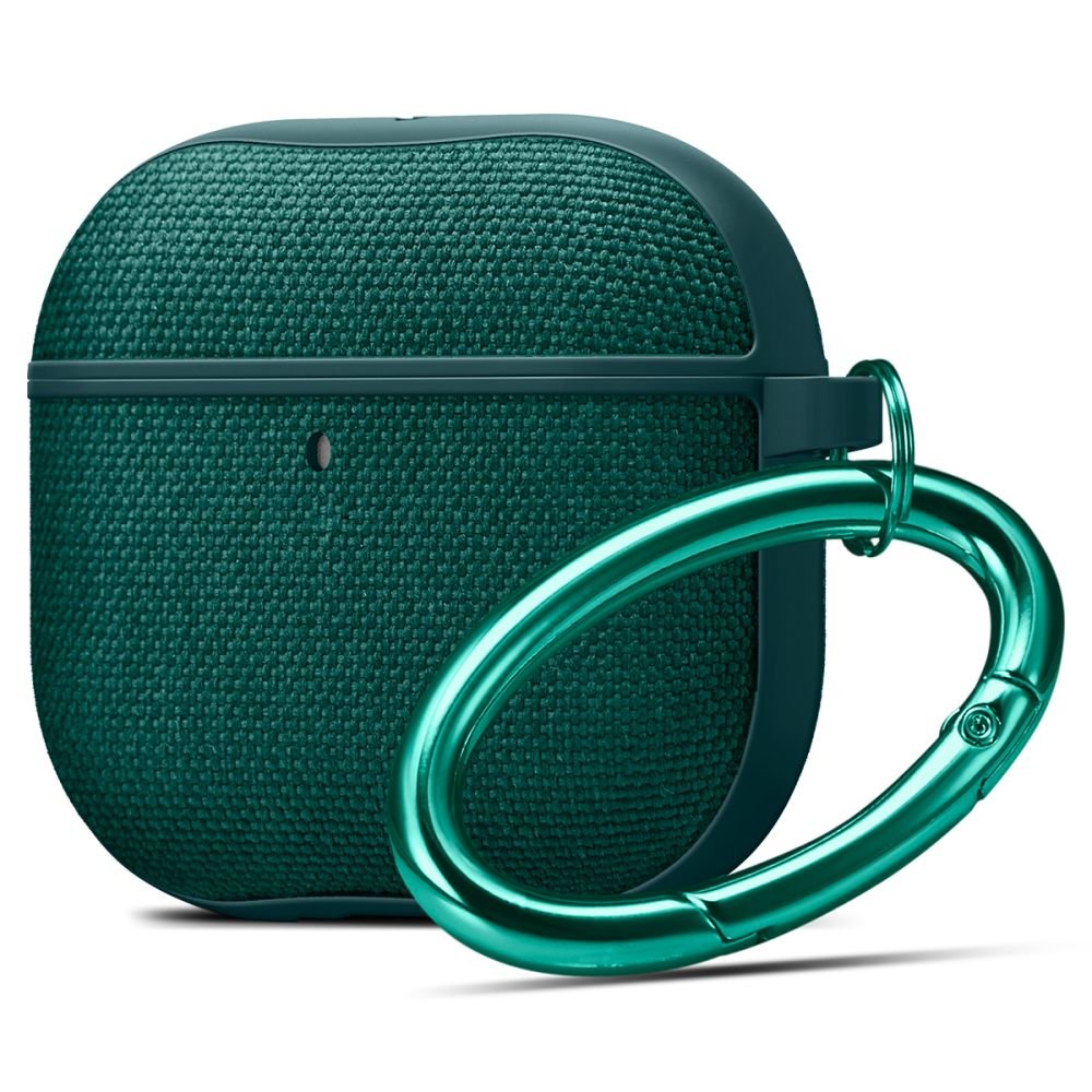 Spigen AirPods 4 Θήκη Urban Fit από Σιλικόνη και Ύφασμα - Midnight Green
