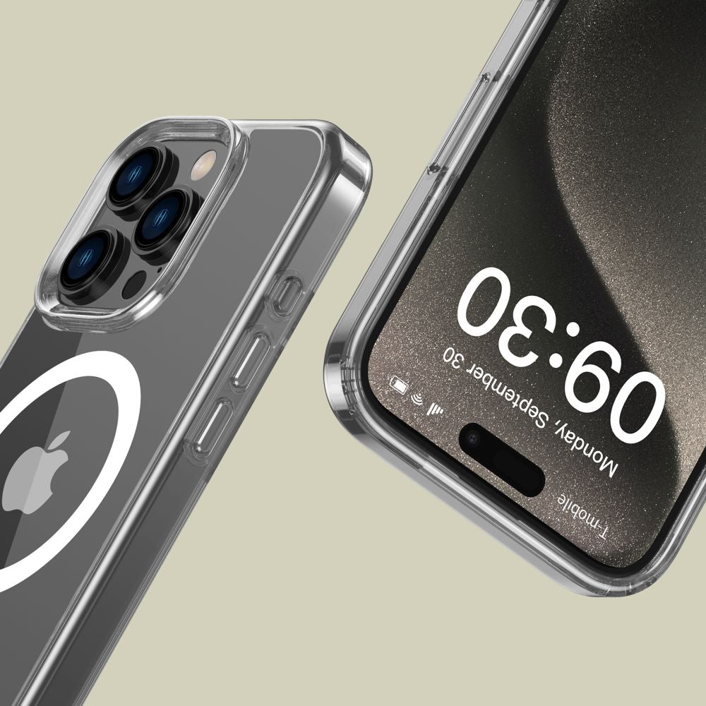 Tech - Protect iPhone 16 Pro Flexair Hybrid MagSafe Σκληρή Θήκη με Πλαίσιο Σιλικόνης και MagSafe - Διάφανη