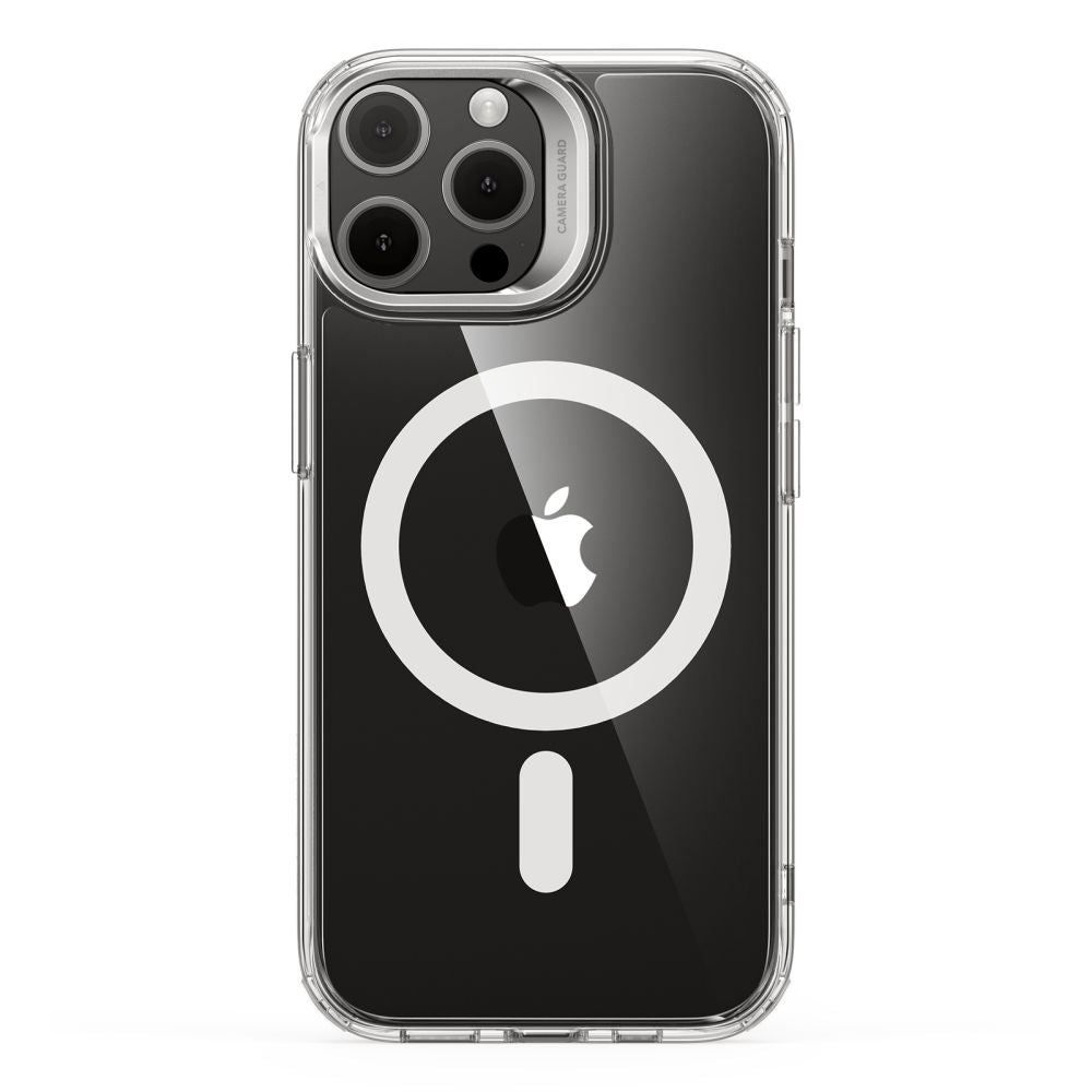 ESR iPhone 15 Pro Max Classic Kickstand Halolock MagSafe Σκληρή Θήκη με Πλαίσιο Σιλικόνης και Stand - Διάφανη