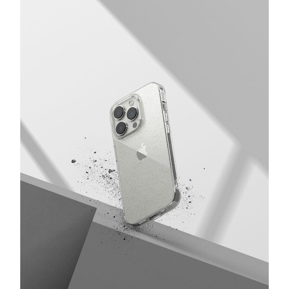 Ringke iPhone 14 Pro Air Ultra Thin TPU Case Λεπτή Θήκη Σιλικόνης - Glitter - Διάφανη