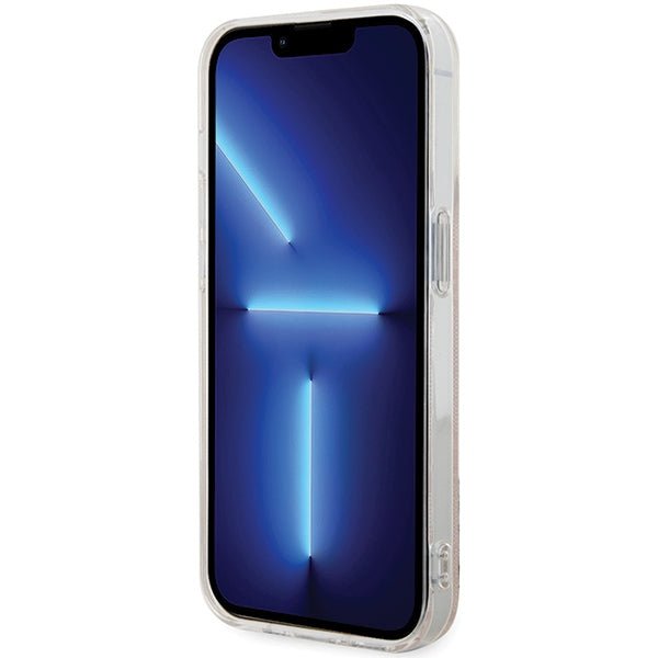 Guess iPhone 15 Pro IML 4G MagSafe Σκληρή Θήκη με Πλαίσιο Σιλικόνης και MagSafe - Pink - GUHMP15LH4STP