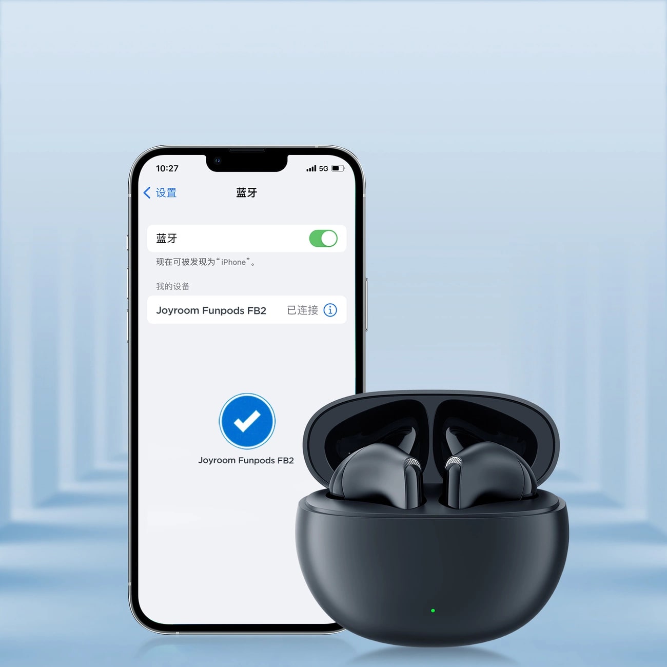 Joyroom Funpods Bluetooth 5.3 - Ασύρματα ακουστικά για Κλήσεις / Μουσική - Black - JR - FB2