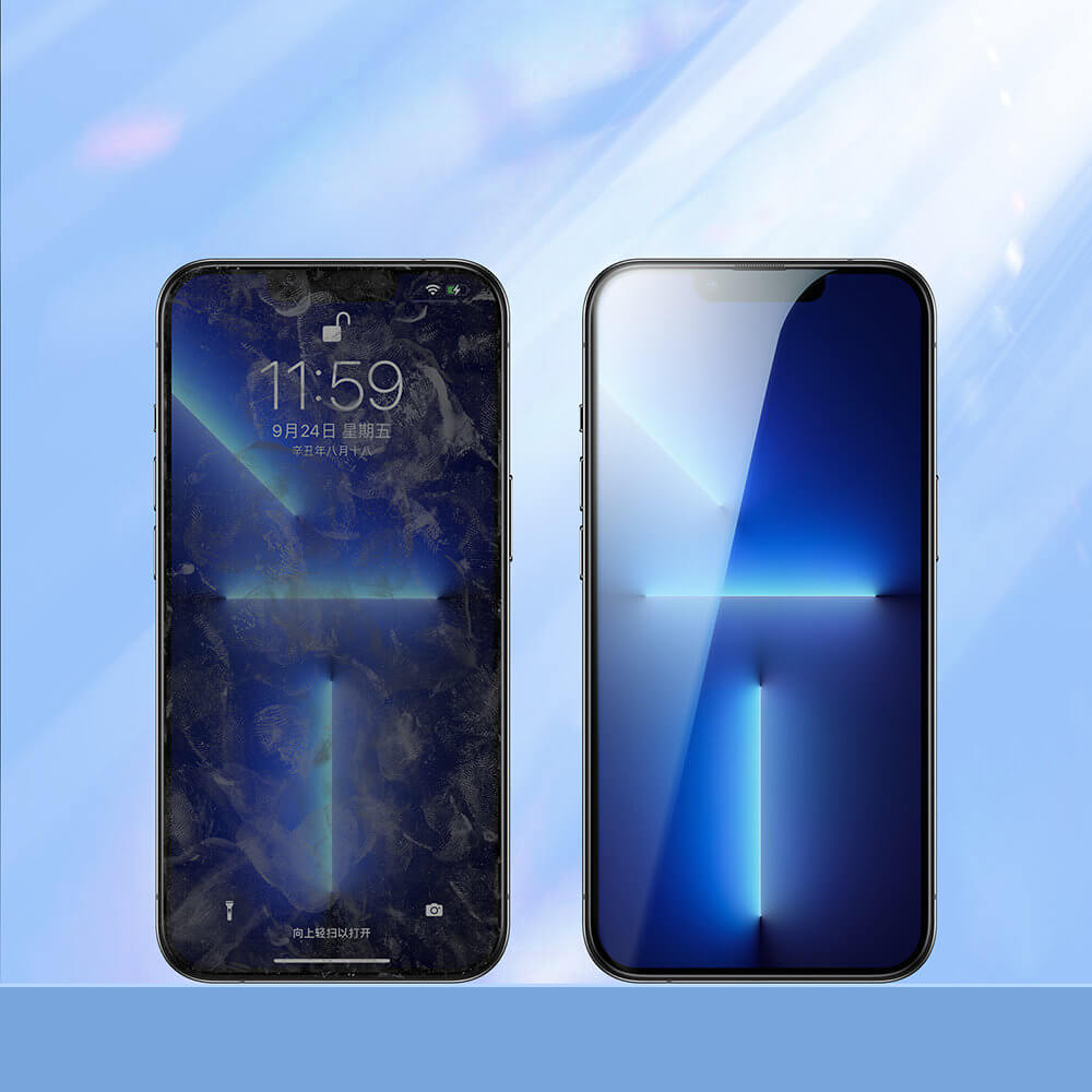 Joyroom iPhone 14 Pro Knight Series 2.5D 9H Full Screen Tempered Glass Αντιχαρακτικό Γυαλί Οθόνης - Black - JR - H02