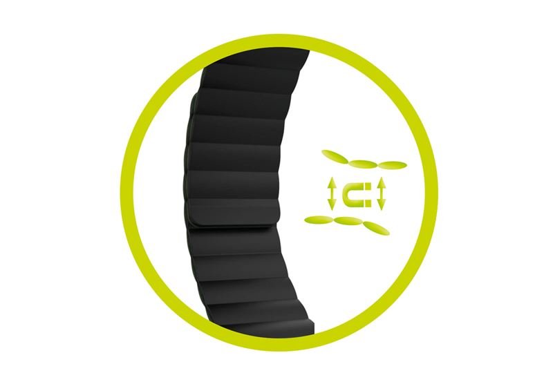 Mobile Origin Λουράκι Apple Watch 4/5/6/7/8/9/10/11 - SE (1/2/3) - Ultra (1/2/3) - 42/44/45/49mm Strap II Σιλικόνης - Black / Black
