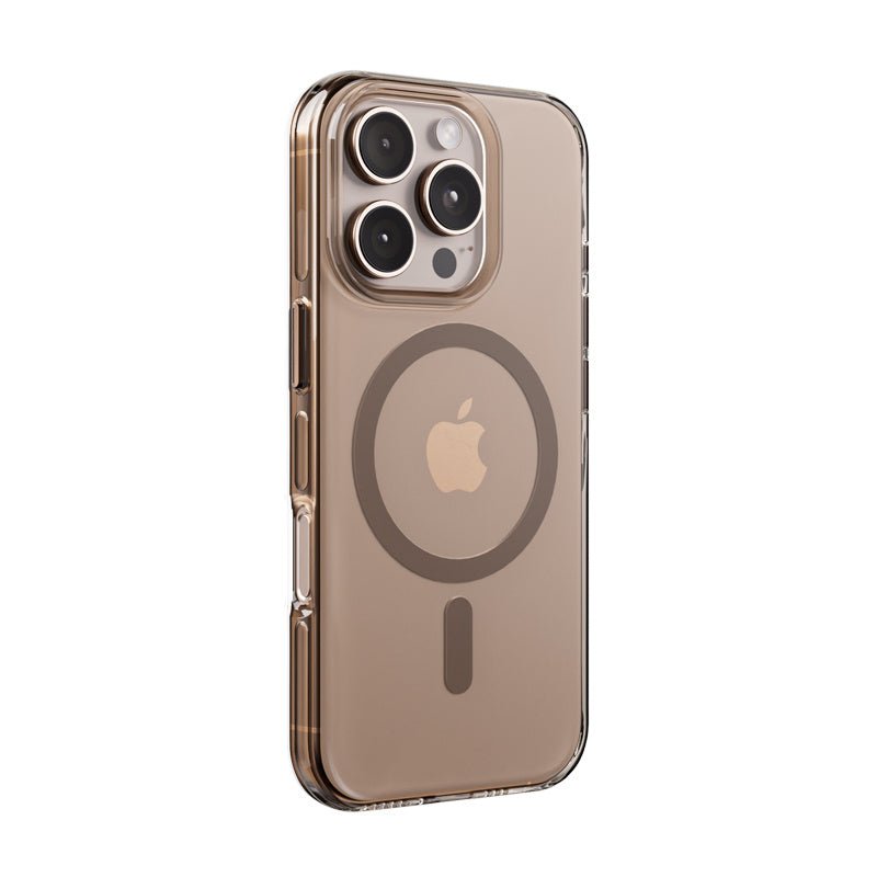 Crong iPhone 16 Pro Clear Mag Pro - Σκληρή Θήκη με MagSafe - Desert